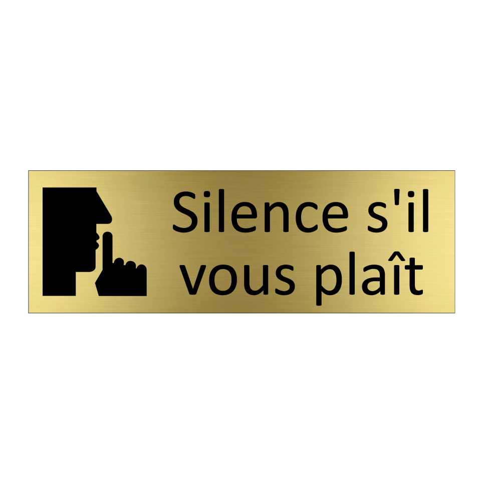 Silence s'il vous plaît