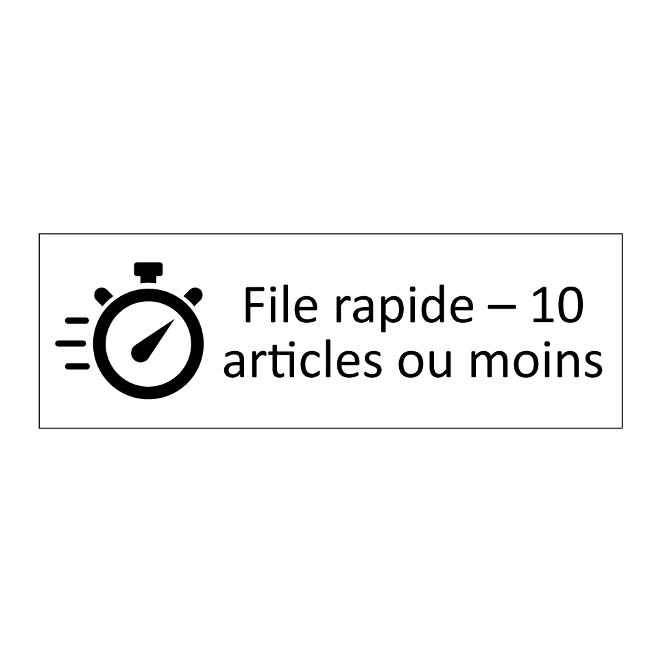 File rapide – 10 articles ou moins