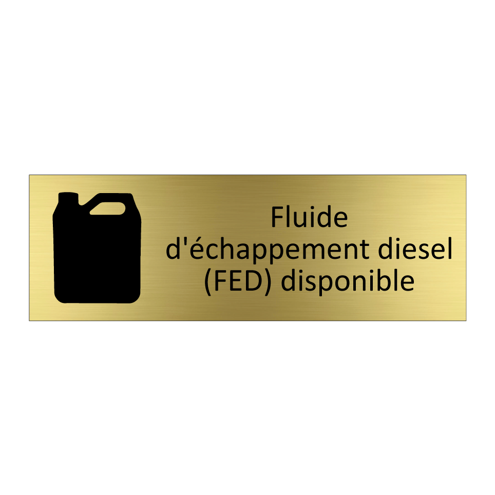 Fluide d'échappement diesel (FED) disponible
