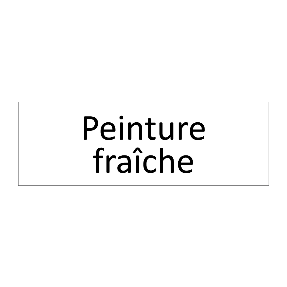 Peinture fraîche