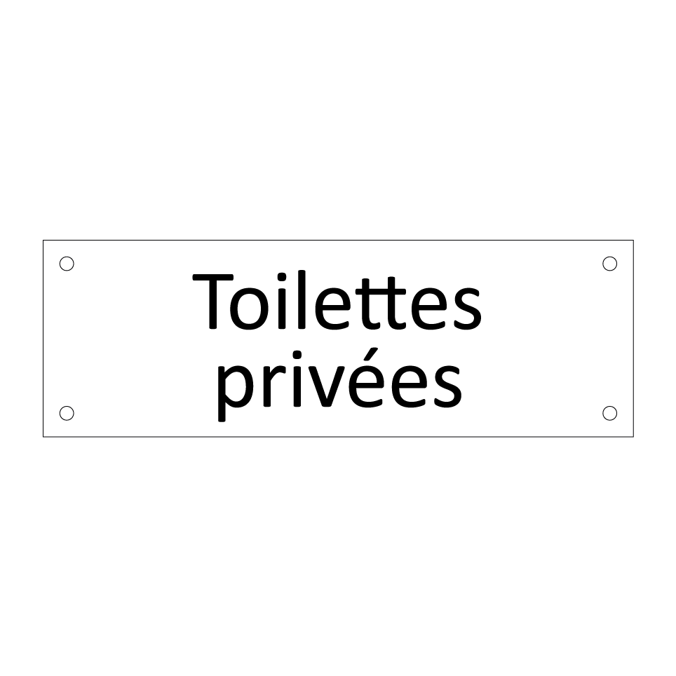 Toilettes privées