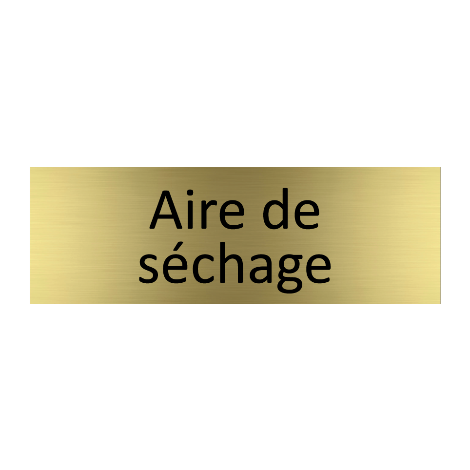 Aire de séchage