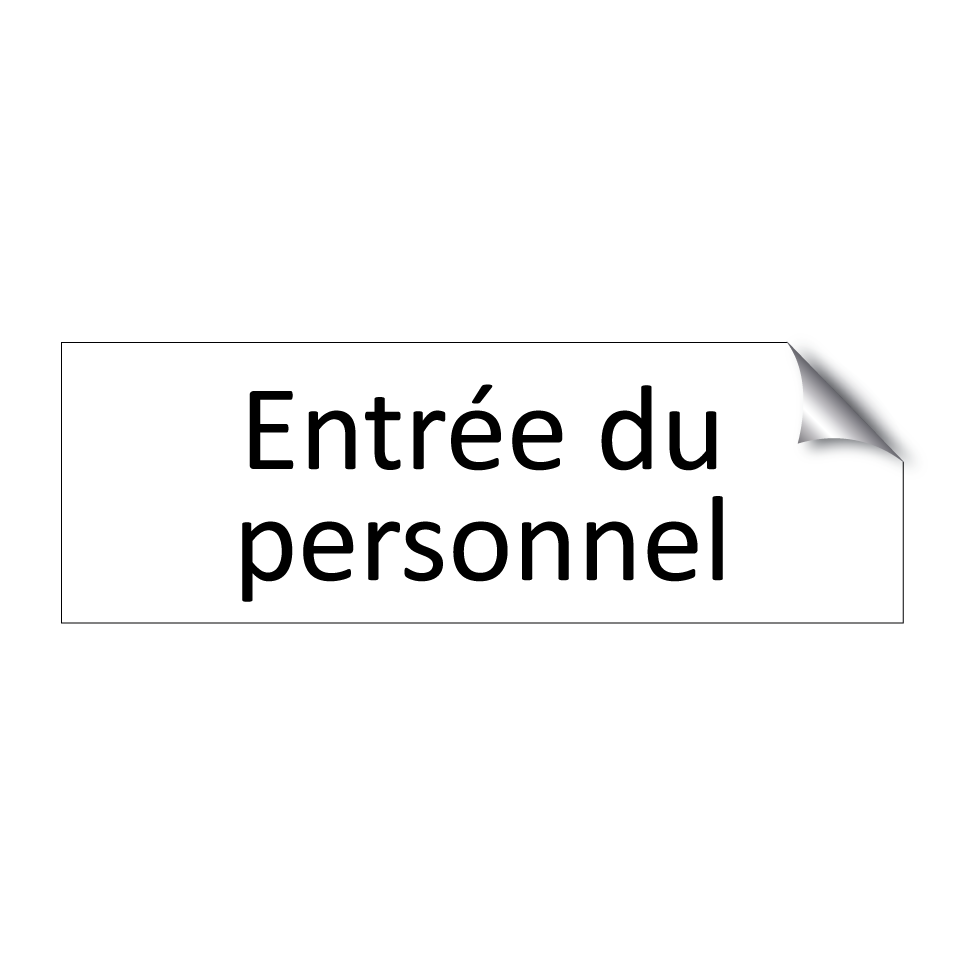 Entrée du personnel