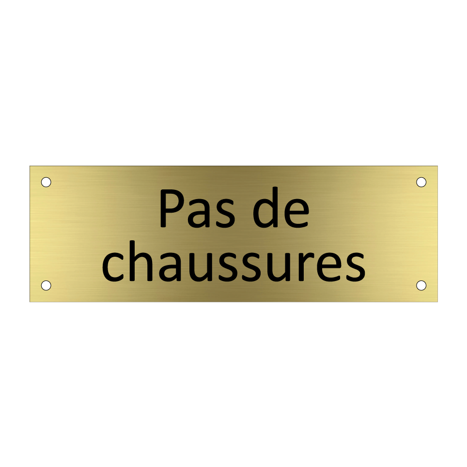 Pas de chaussures