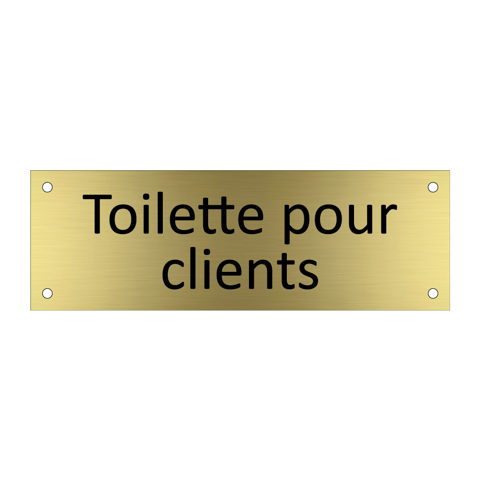 Toilette pour clients