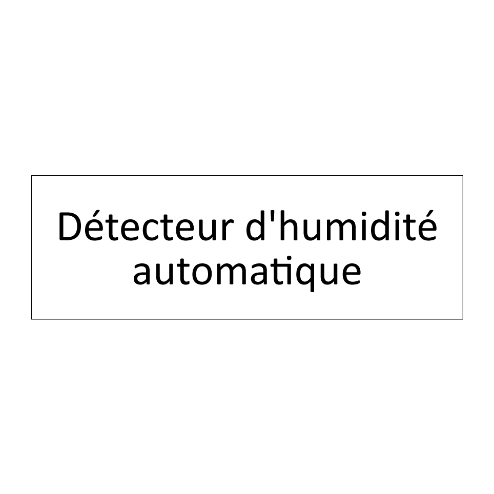 Détecteur d'humidité automatique