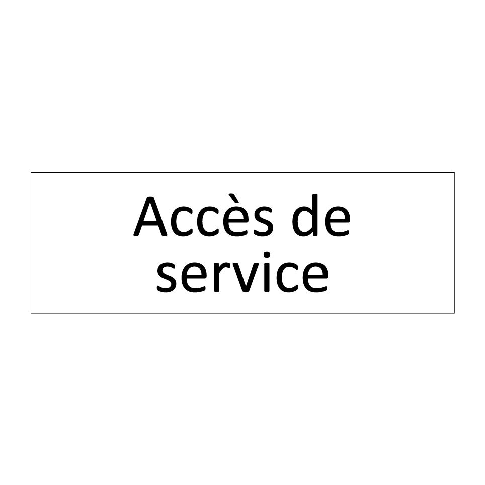 Accès de service