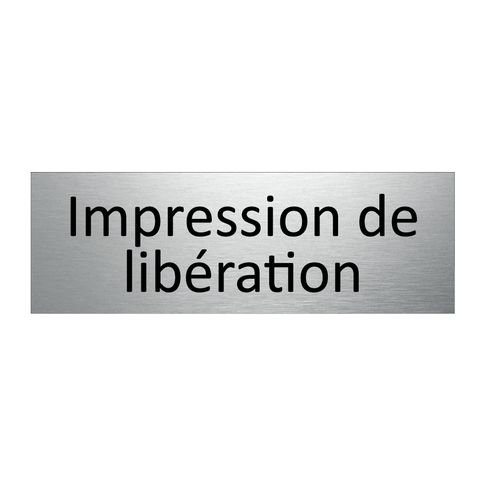 Impression de libération