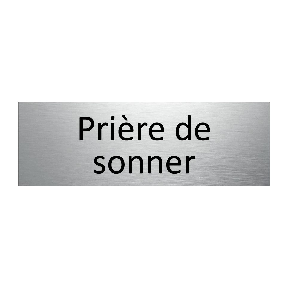 Prière de sonner
