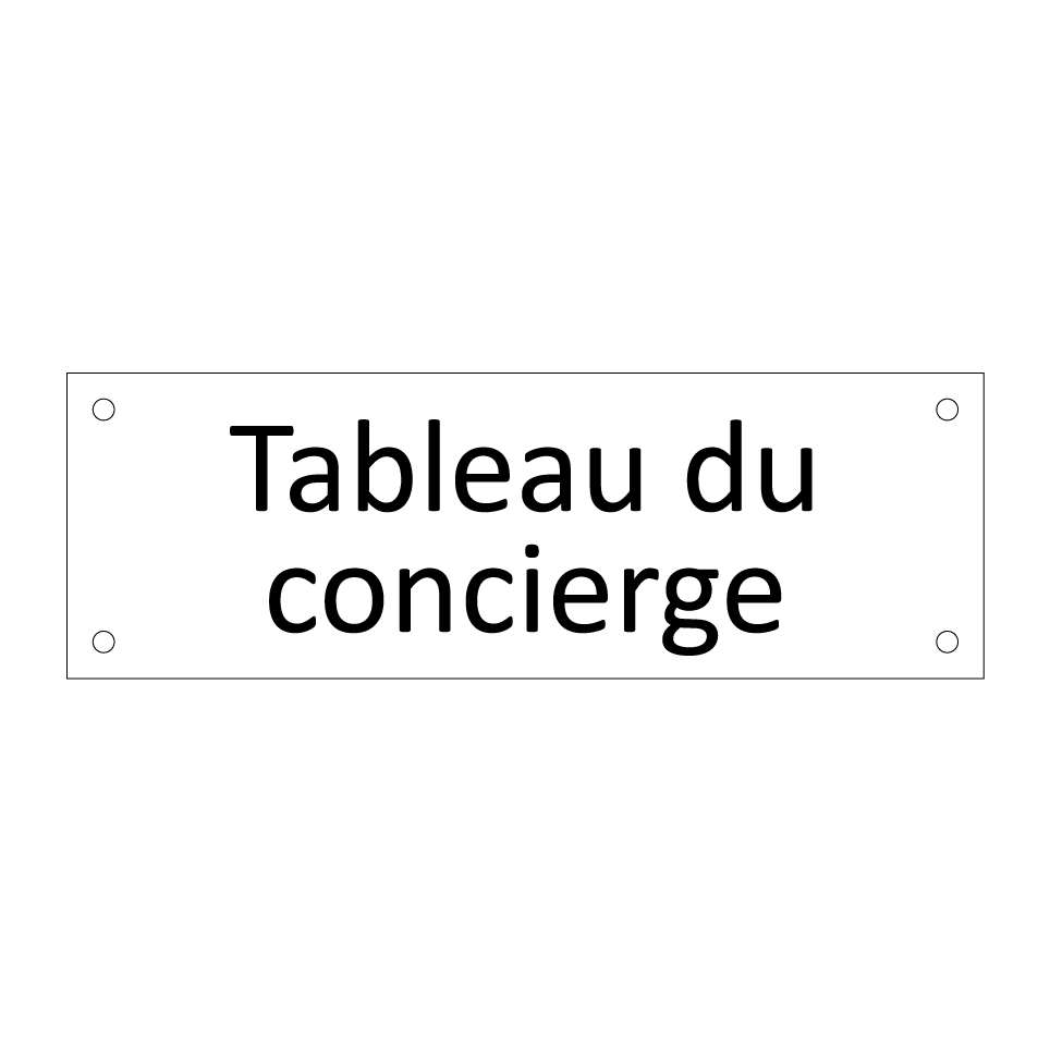 Tableau du concierge