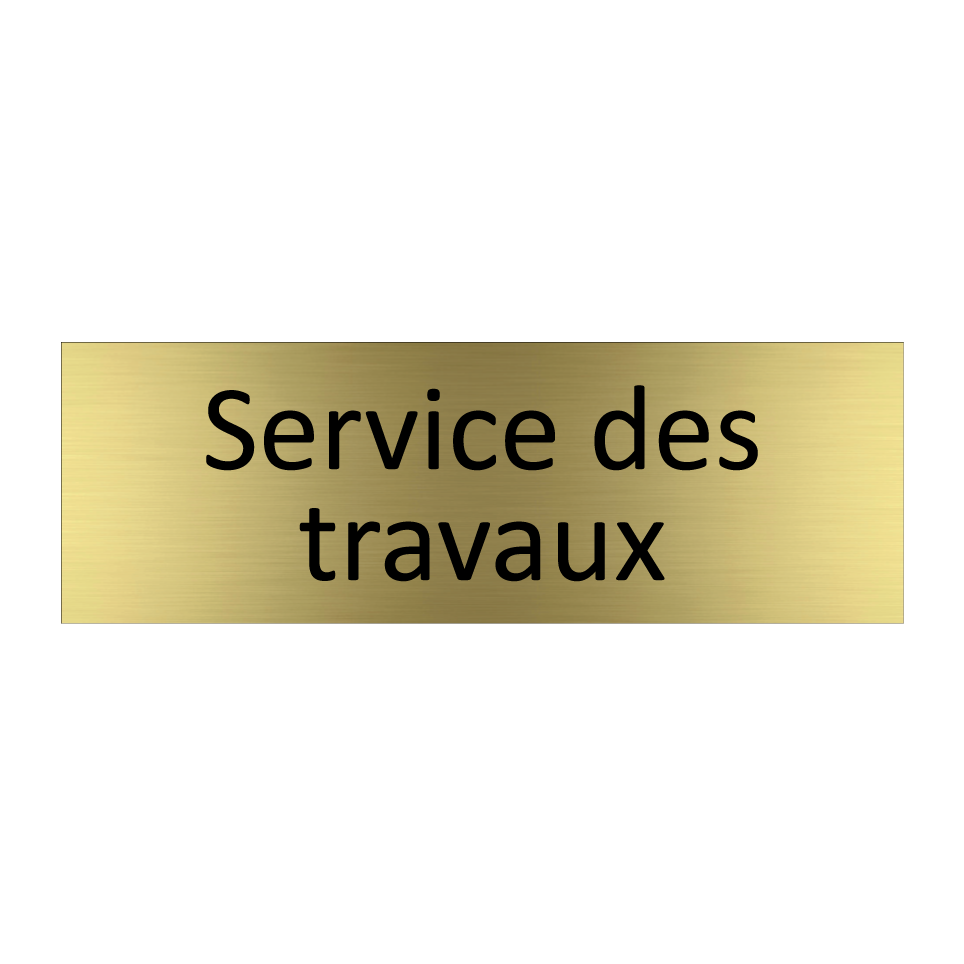 Service des travaux