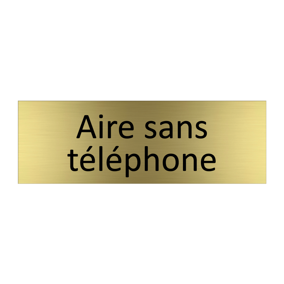 Aire sans téléphone