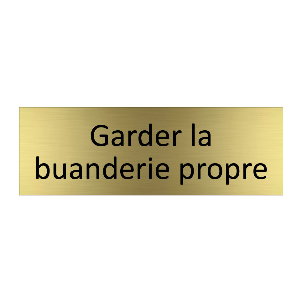 Garder la buanderie propre