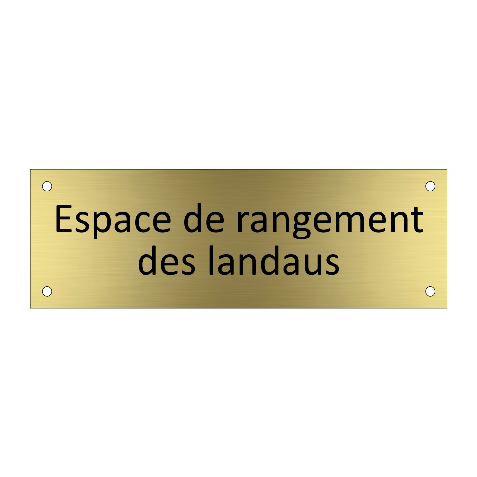 Espace de rangement des landaus