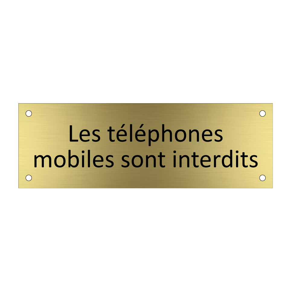 Les téléphones mobiles sont interdits