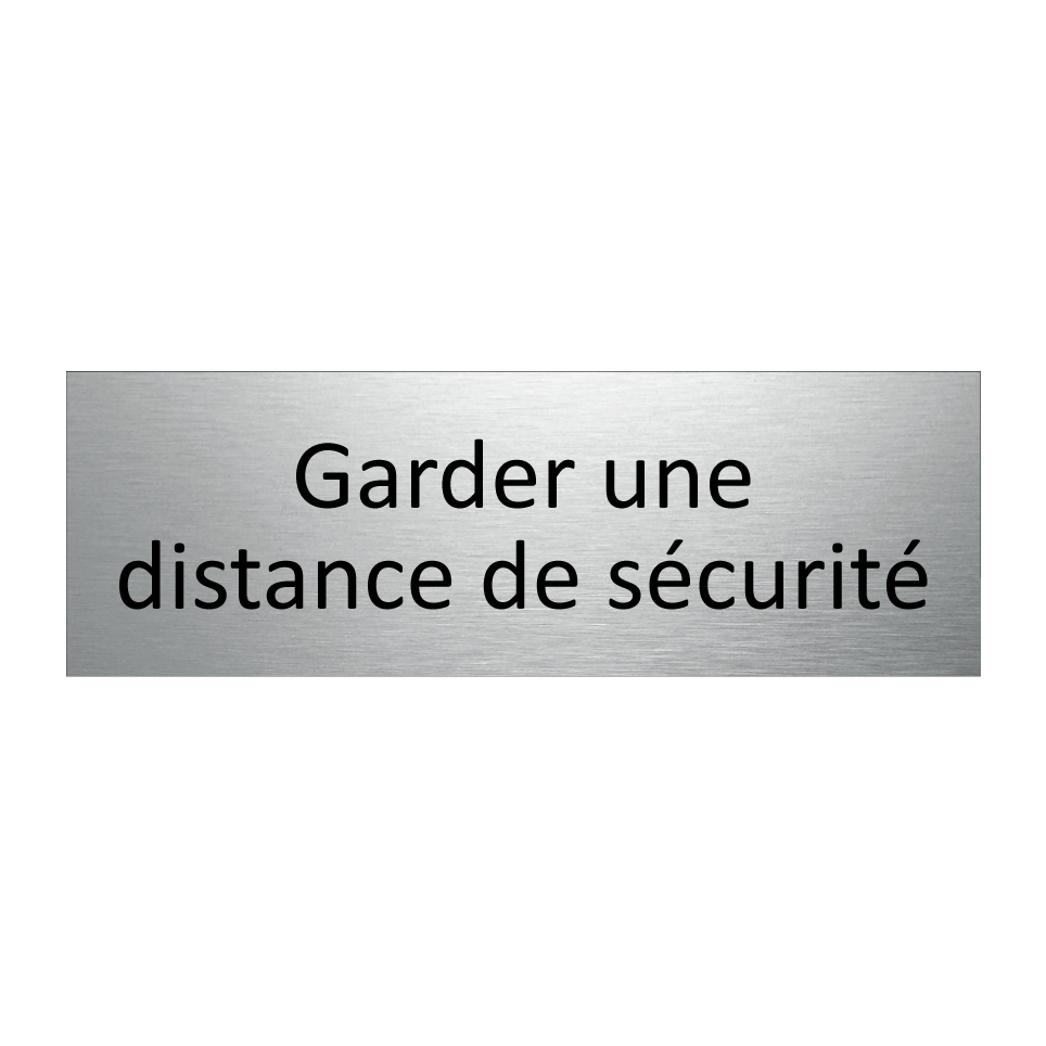 Garder une distance de sécurité