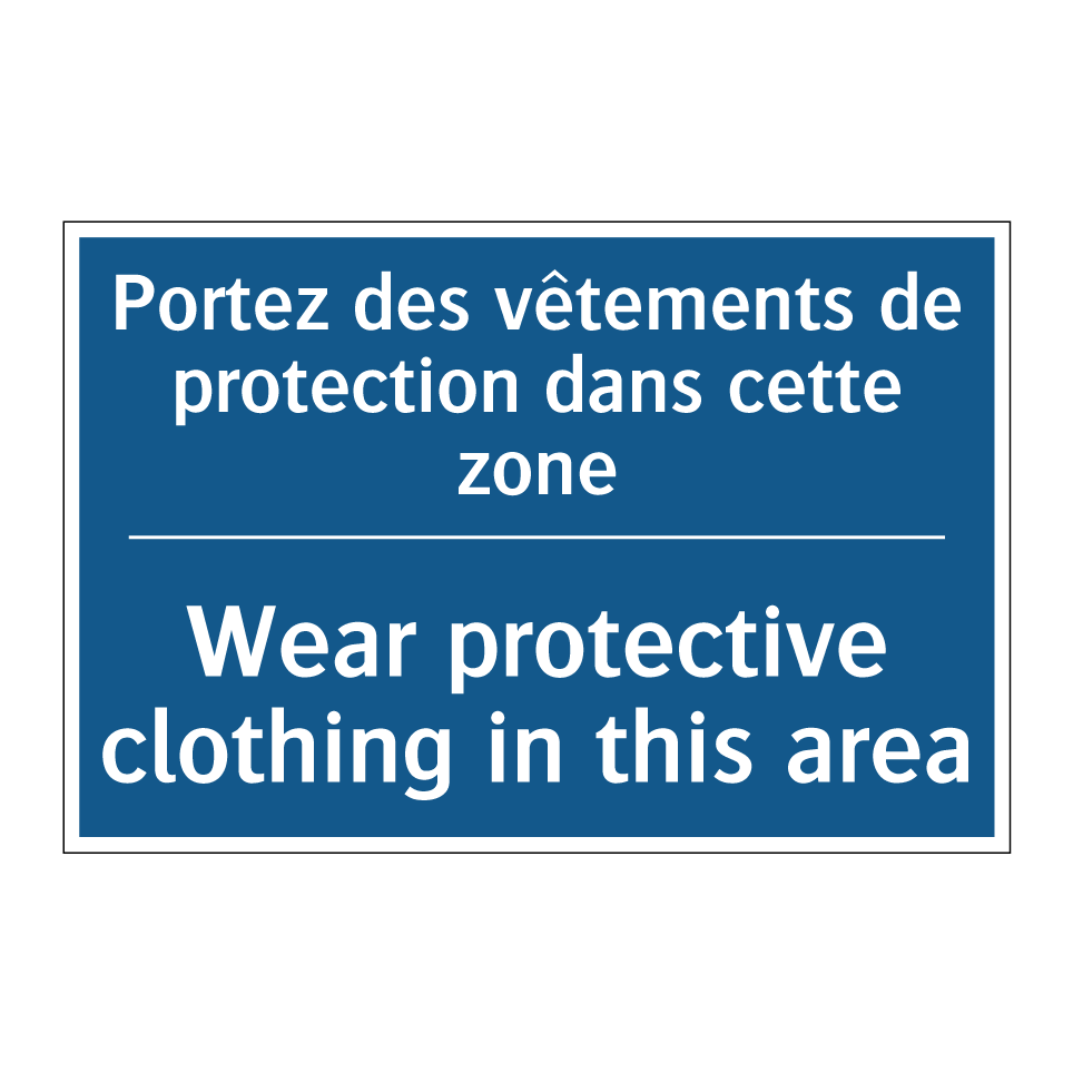 Portez des vêtements de protection  /.../ - Wear protective clothing in this  /.../