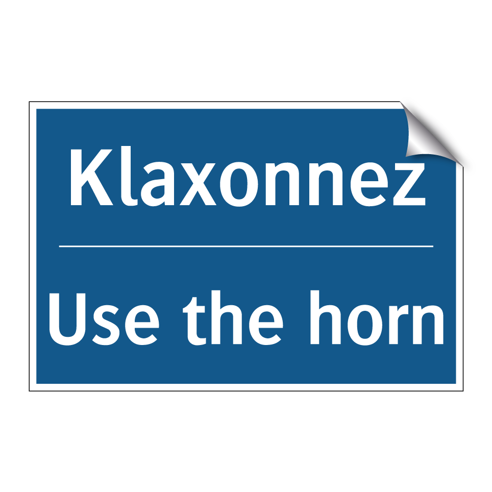 Klaxonnez - Use the horn