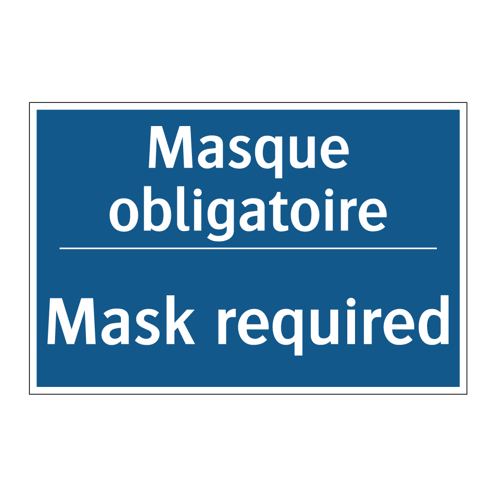 Masque obligatoire - Mask required