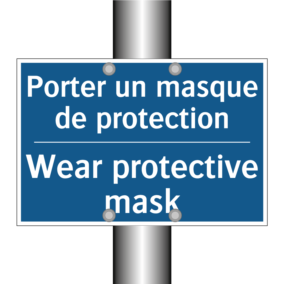 Porter un masque de protection - Wear protective mask