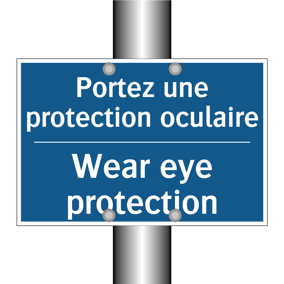 Portez une protection oculaire - Wear eye protection