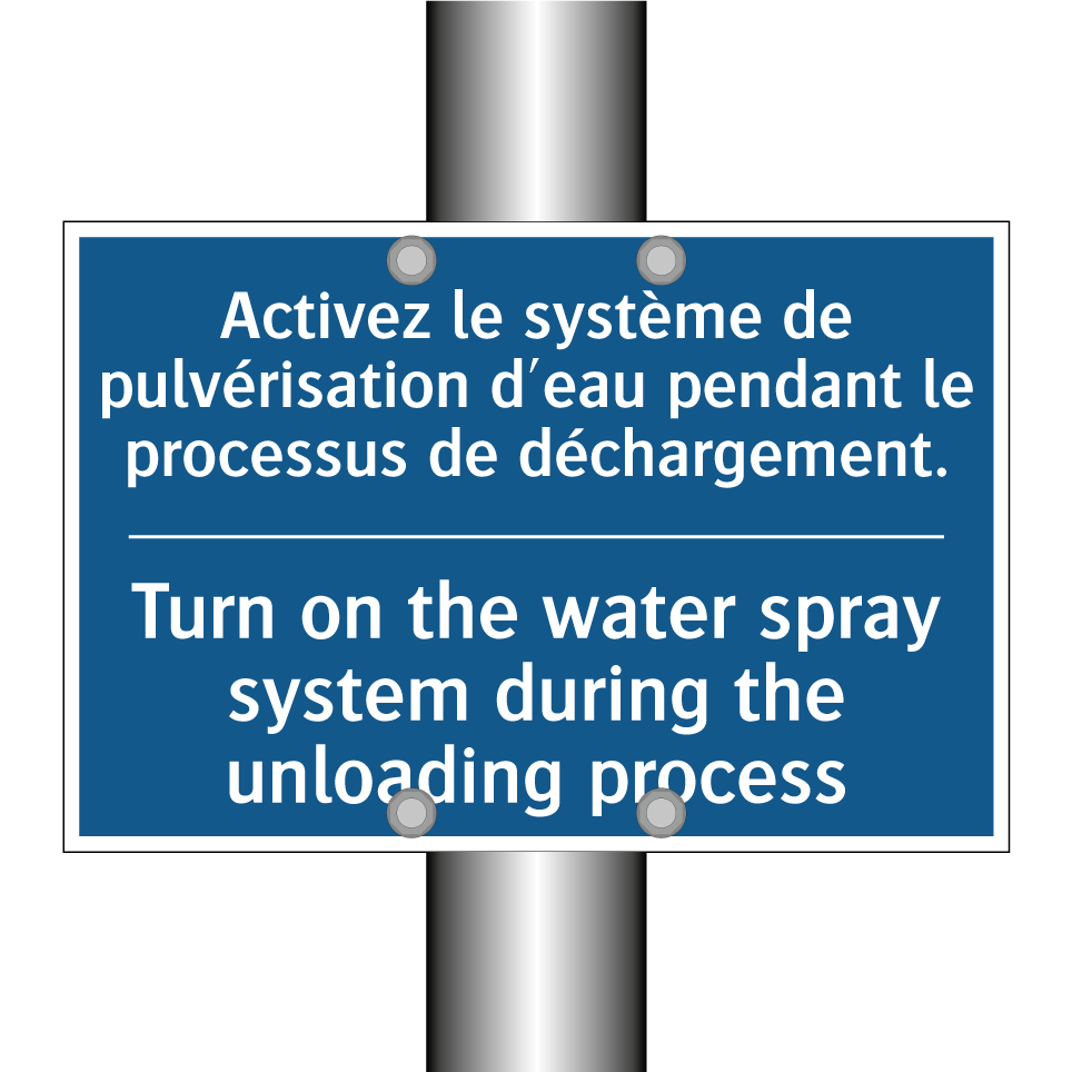 Activez le système de pulvérisation  /.../ - Turn on the water spray system  /.../