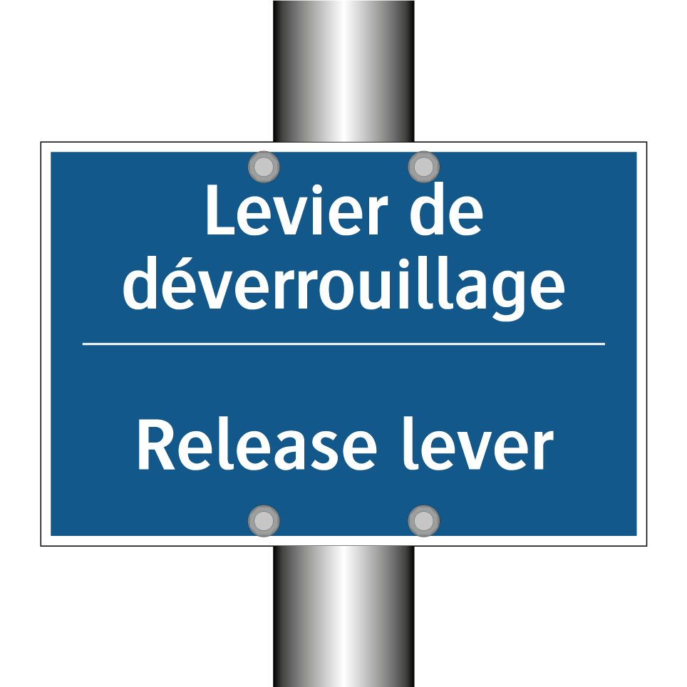 Levier de déverrouillage - Release lever