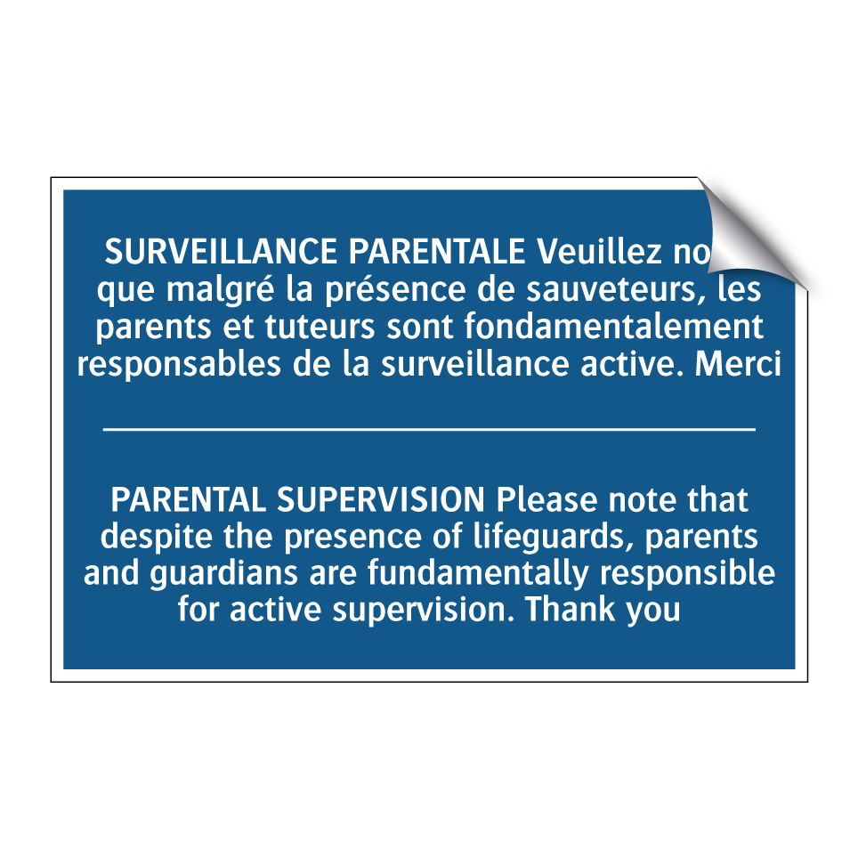 SURVEILLANCE PARENTALE Veuillez  /.../ - PARENTAL SUPERVISION Please note  /.../