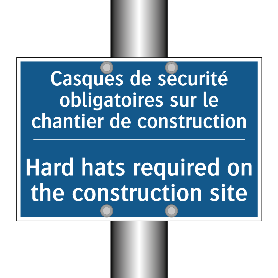 Casques de sécurité obligatoires  /.../ - Hard hats required on the construction  /.../