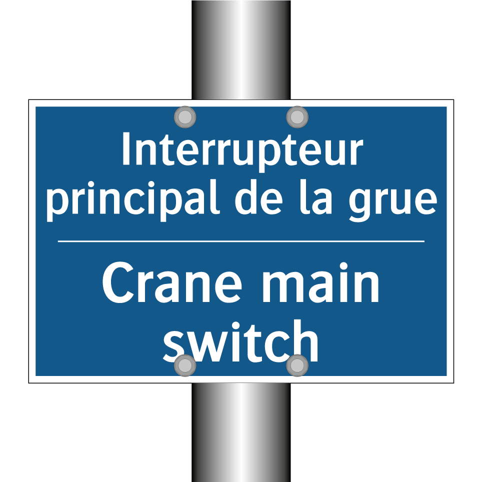Interrupteur principal de la grue /.../ - Crane main switch