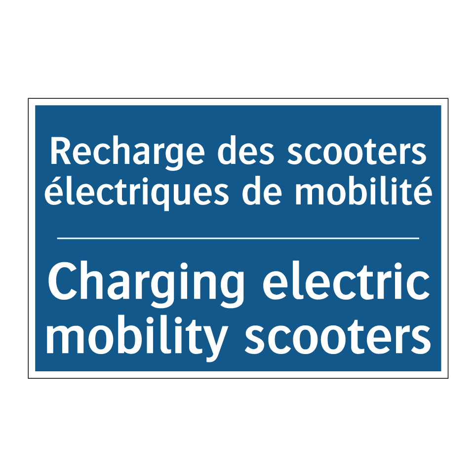Recharge des scooters électriques  /.../ - Charging electric mobility scooters /.../