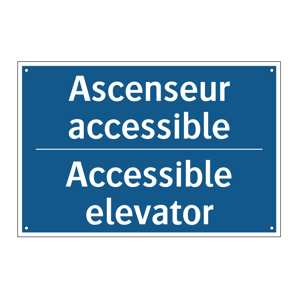 Ascenseur accessible - Accessible elevator