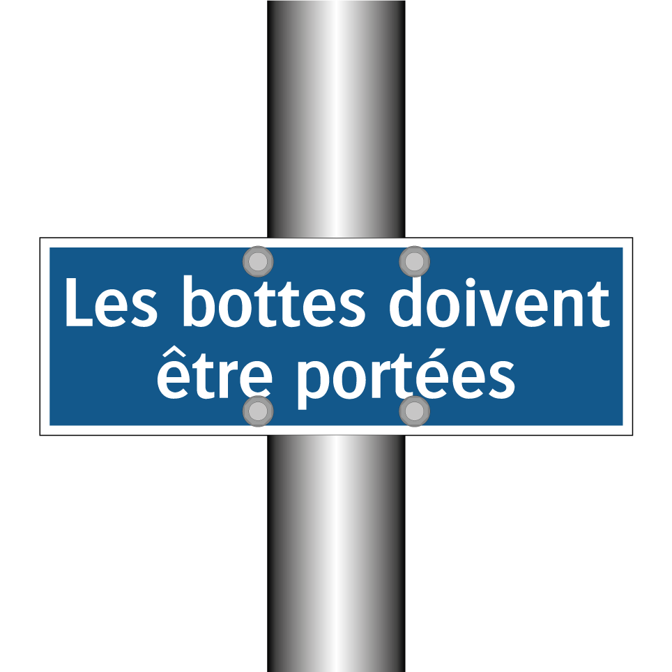 Les bottes doivent être portées