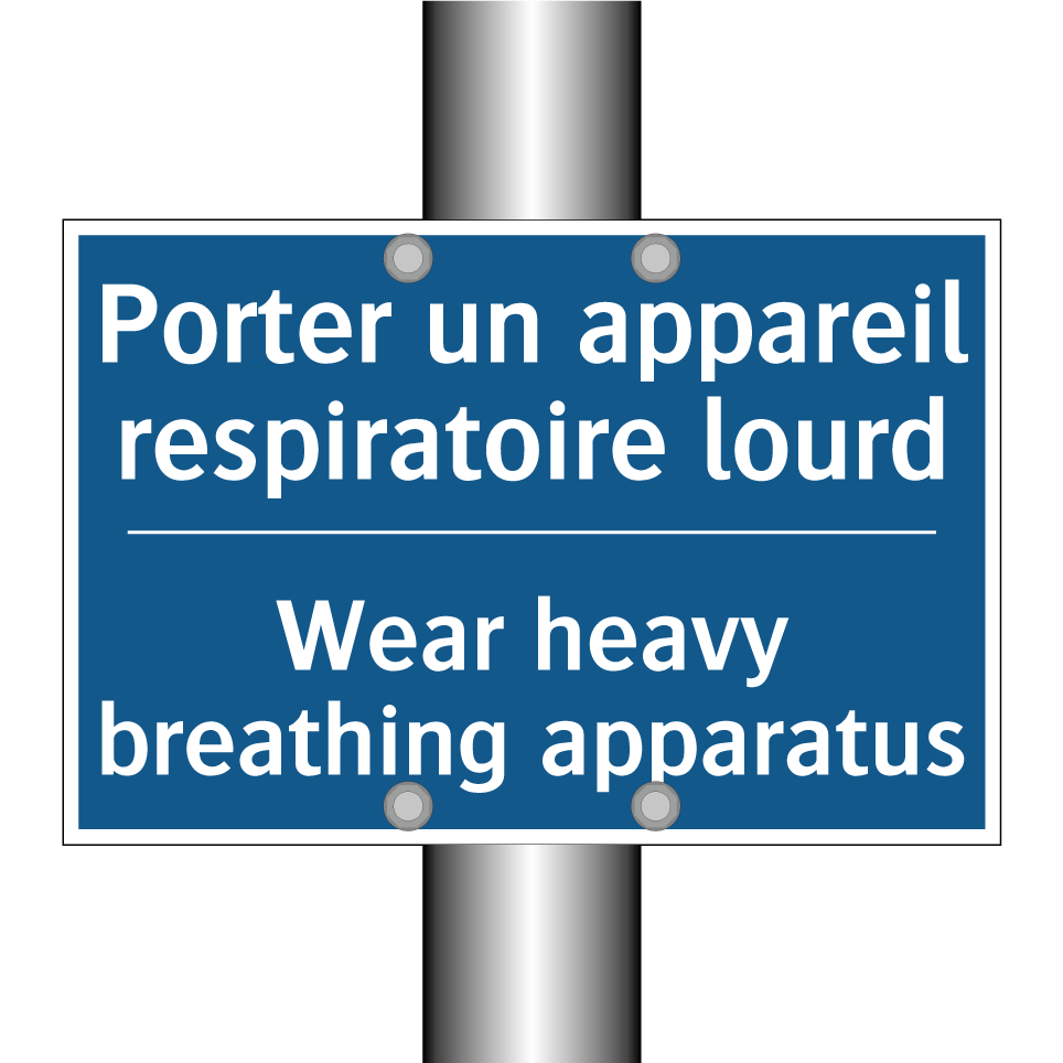 Porter un appareil respiratoire  /.../ - Wear heavy breathing apparatus