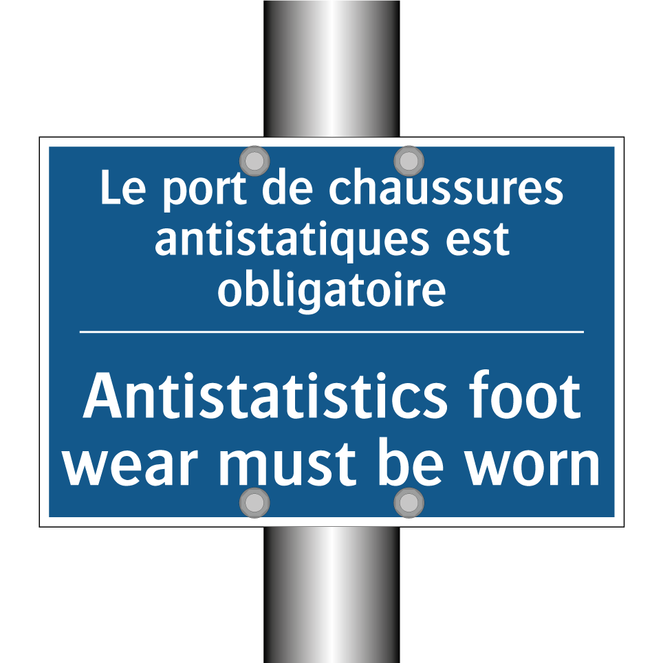 Le port de chaussures antistatiques  /.../ - Antistatistics foot wear must  /.../