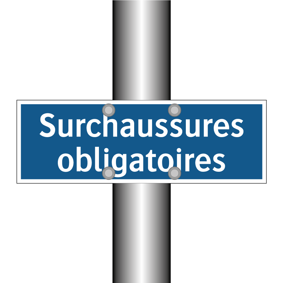 Surchaussures obligatoires