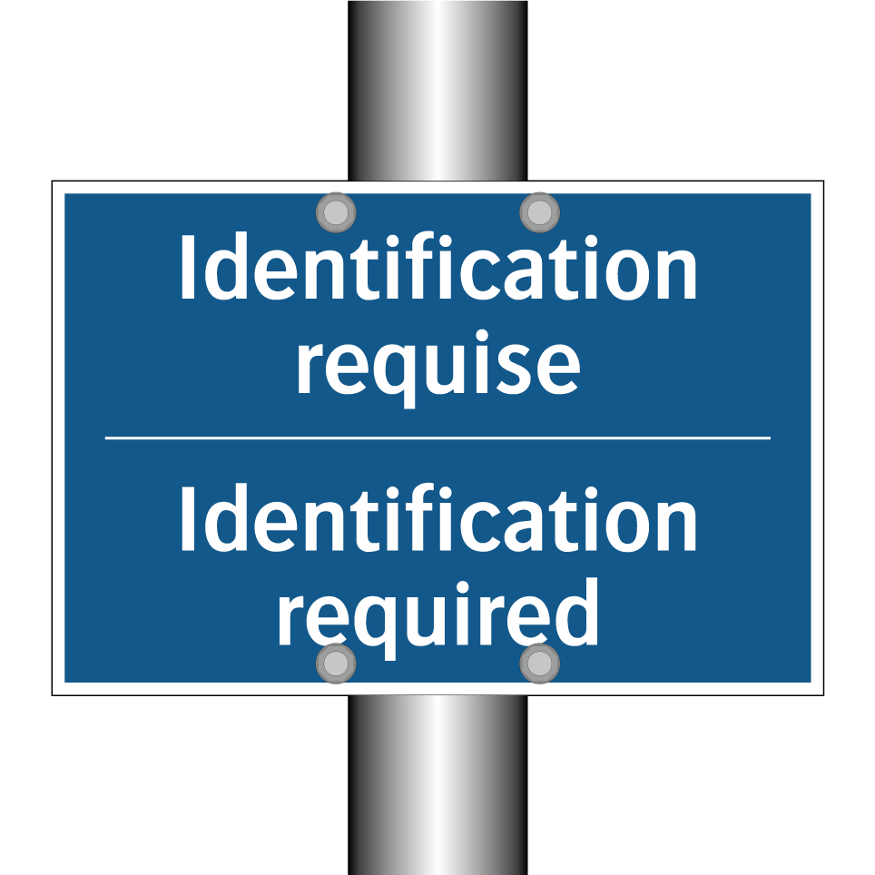 Identification requise - Identification required