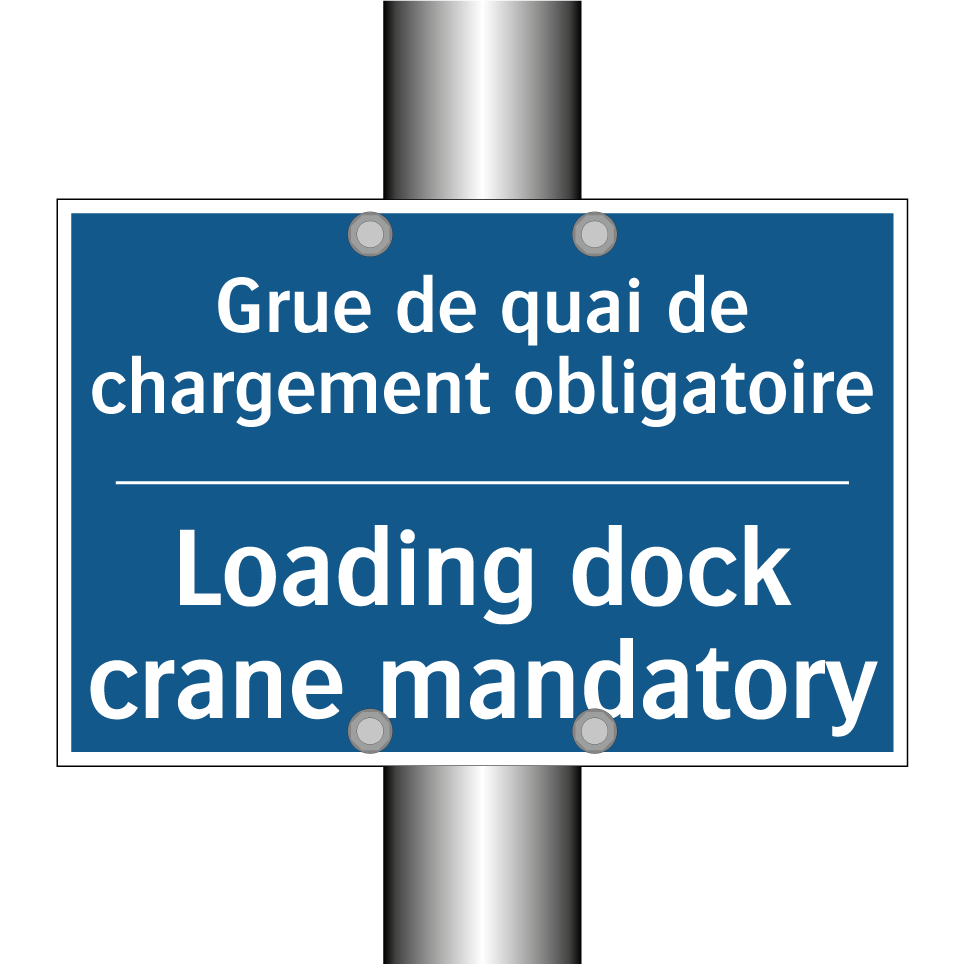 Grue de quai de chargement obligatoire /.../ - Loading dock crane mandatory