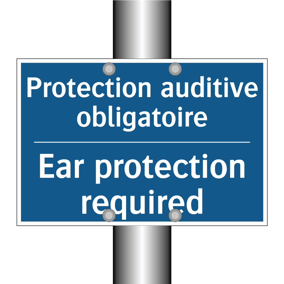 Protection auditive obligatoire /.../ - Ear protection required
