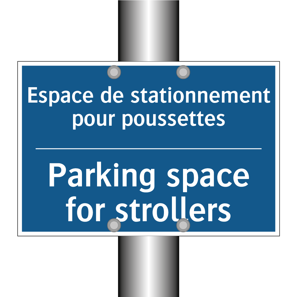Espace de stationnement pour poussettes /.../ - Parking space for strollers