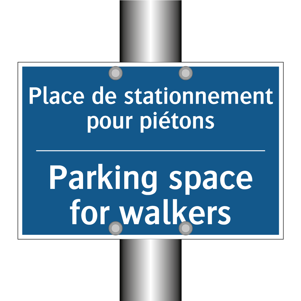 Place de stationnement pour piétons /.../ - Parking space for walkers