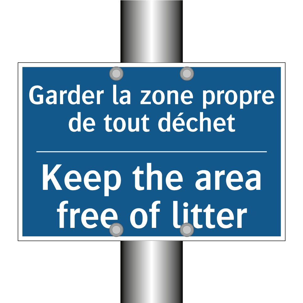 Garder la zone propre de tout  /.../ - Keep the area free of litter