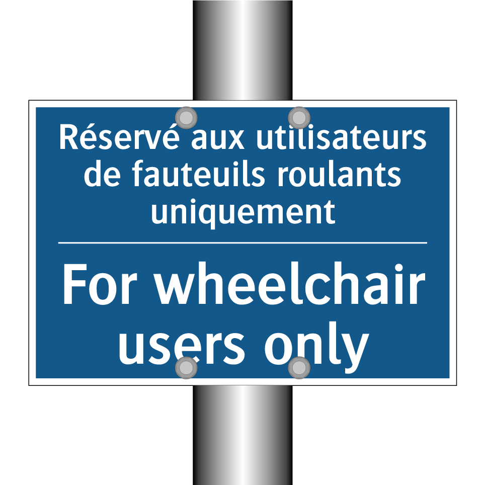 Réservé aux utilisateurs de fauteuils  /.../ - For wheelchair users only