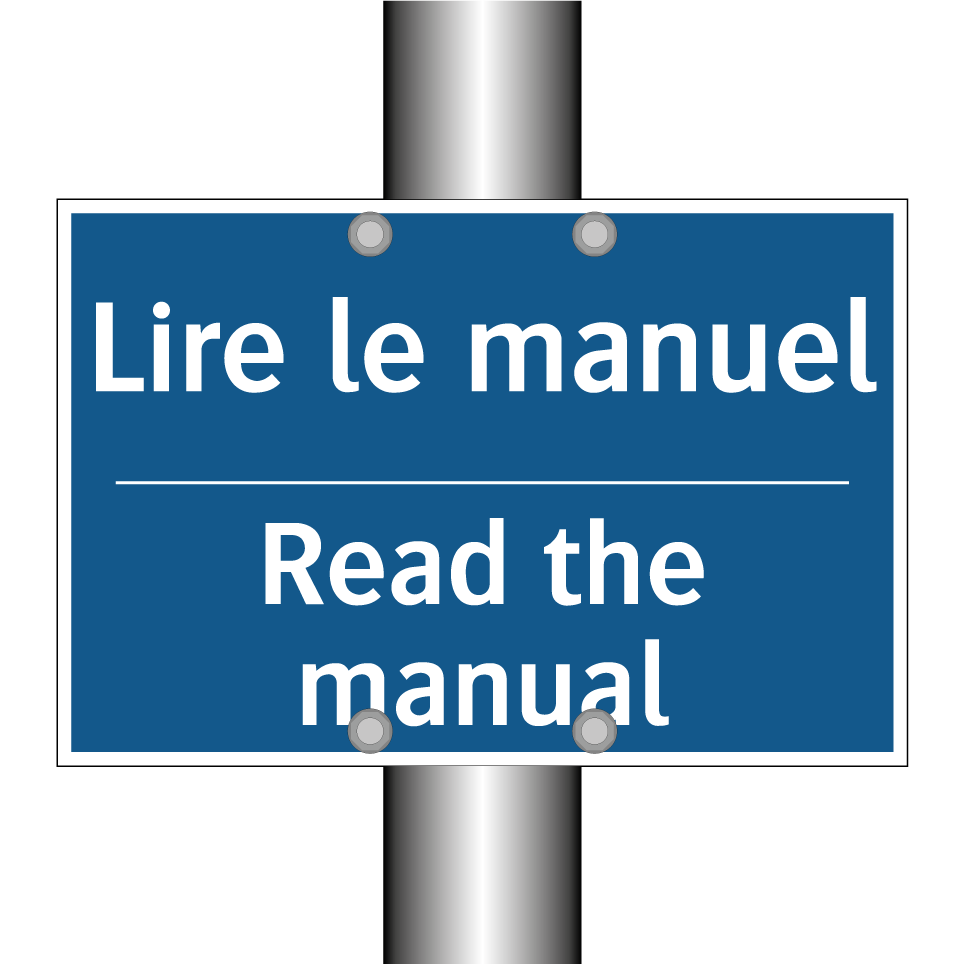 Lire le manuel - Read the manual