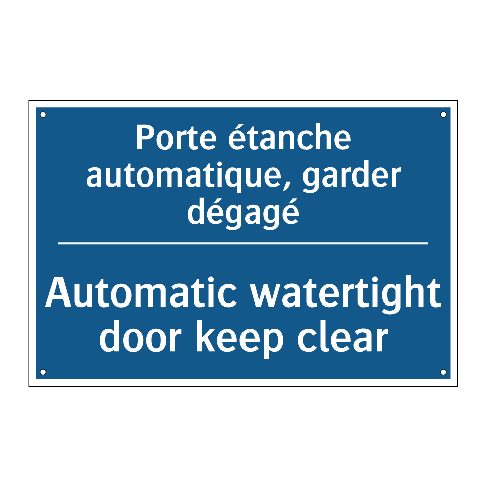 Porte étanche automatique, garder  /.../ - Automatic watertight door keep  /.../
