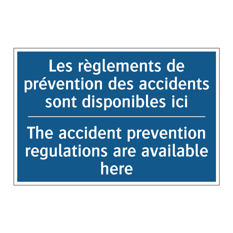 Les règlements de prévention des  /.../ - The accident prevention regulations  /.../