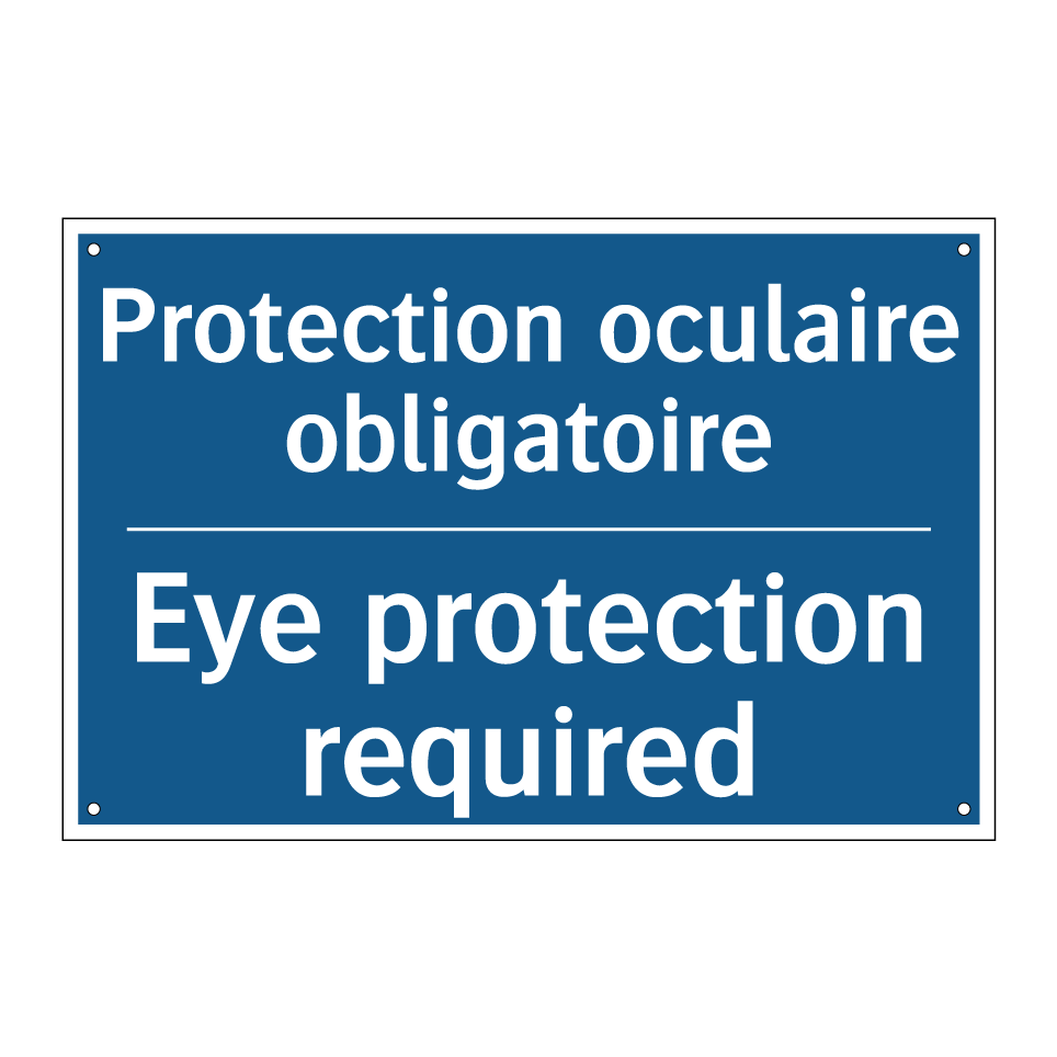 Protection oculaire obligatoire /.../ - Eye protection required