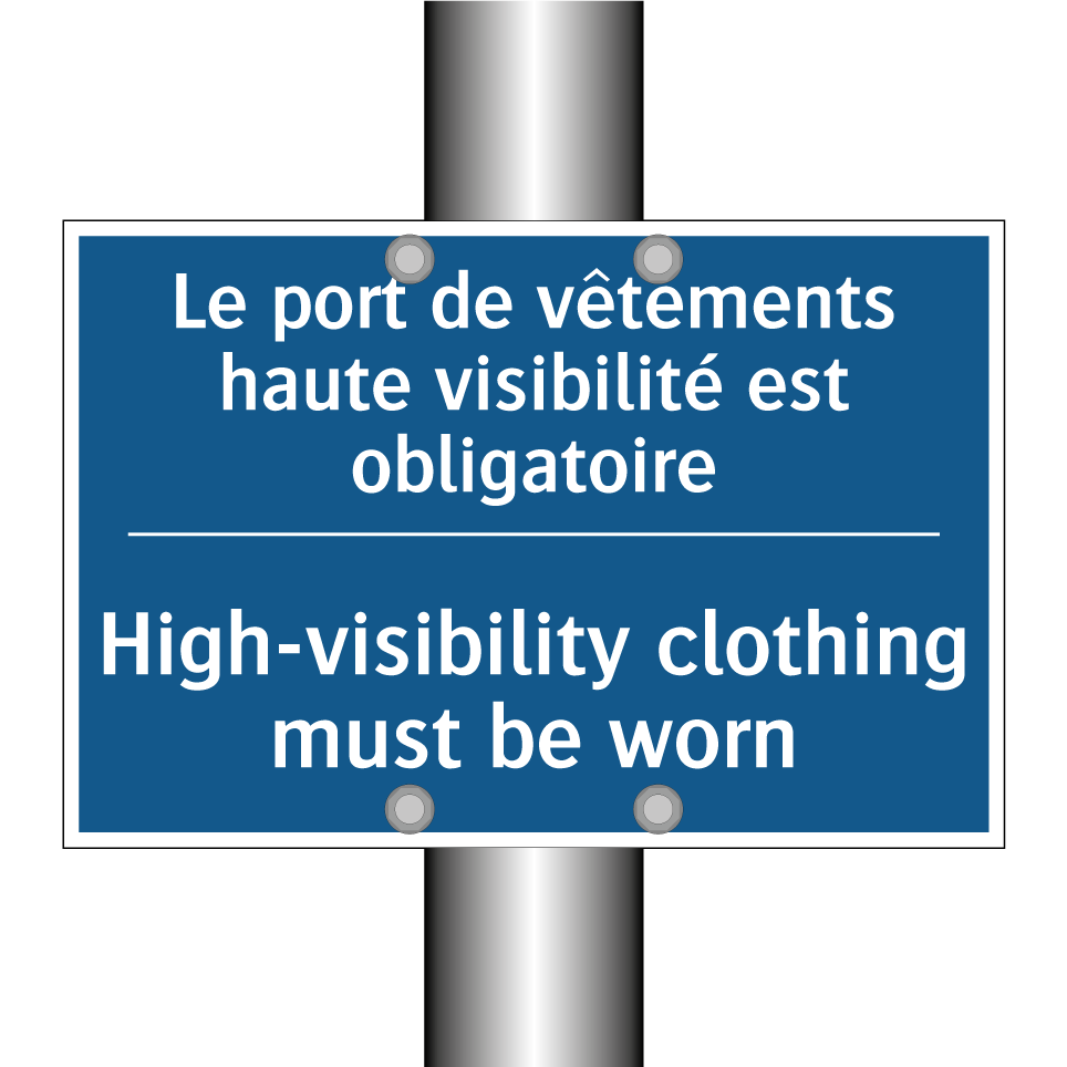 Le port de vêtements haute visibilité  /.../ - High-visibility clothing must  /.../