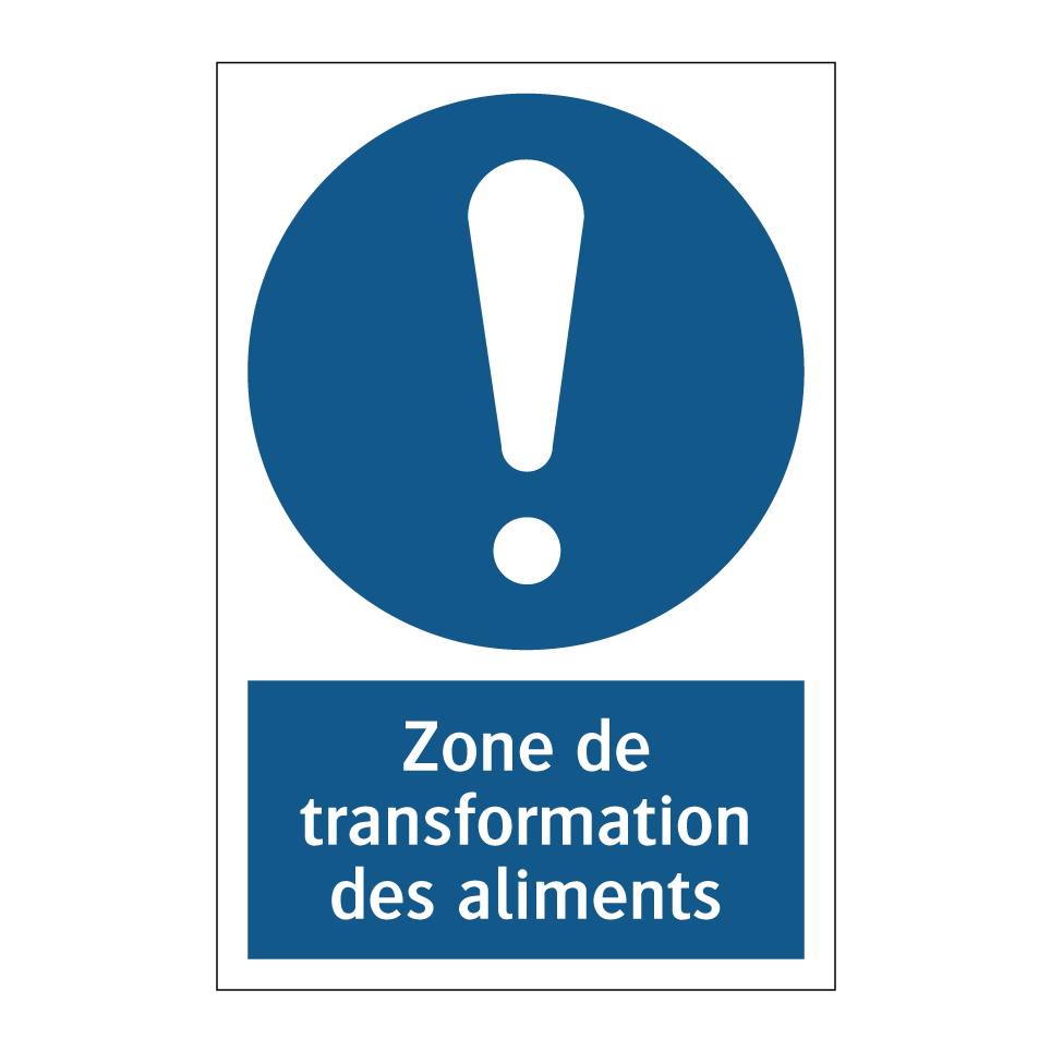 Zone de transformation des aliments