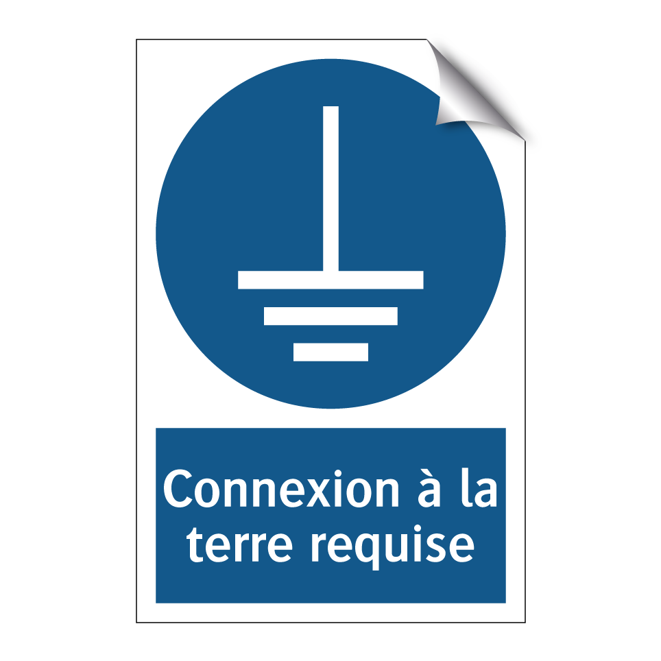 Connexion à la terre requise